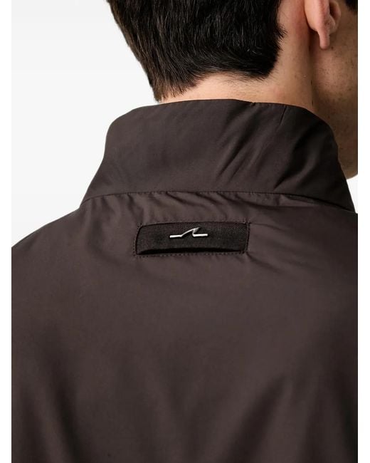 Paul & Shark Black High-Neck Zip-Up Jacket for men