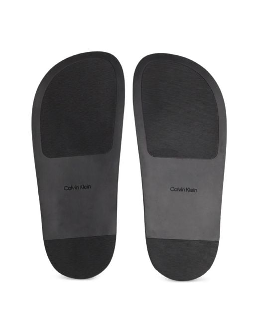 Calvin Klein Black Buckle-Fastening Sliders