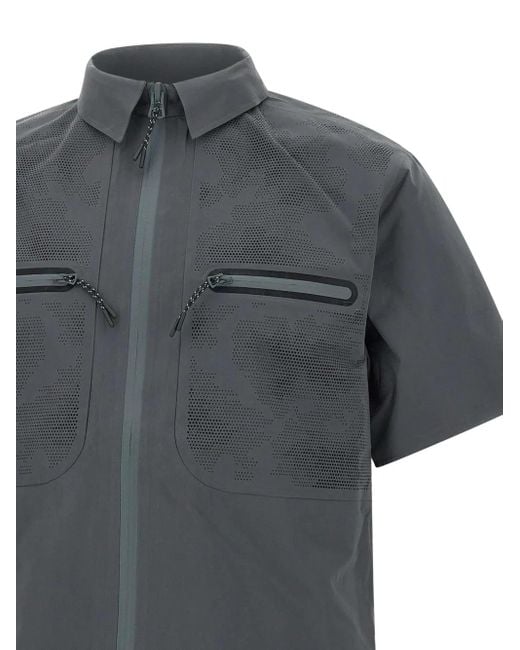 Alpha Industries Overhemd Met Rits in het Gray voor heren