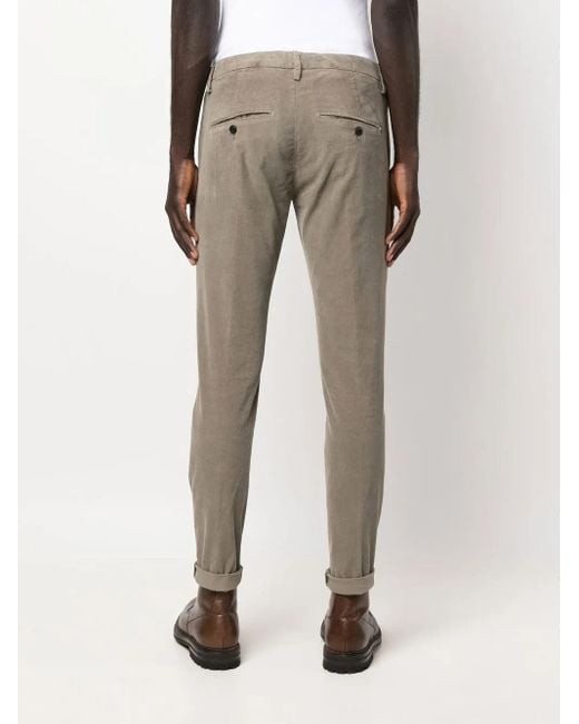 Dondup Gaubert Ribfluwelen Broek in het Gray voor heren