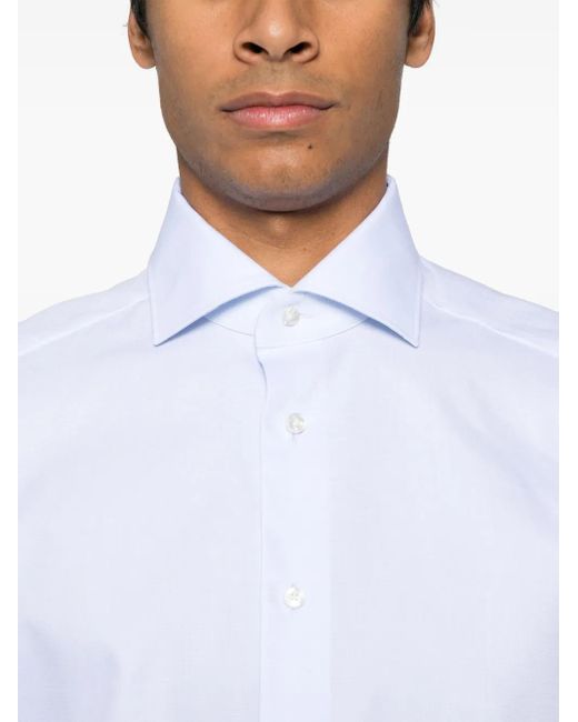 メンズ Zegna コットン シャツ White