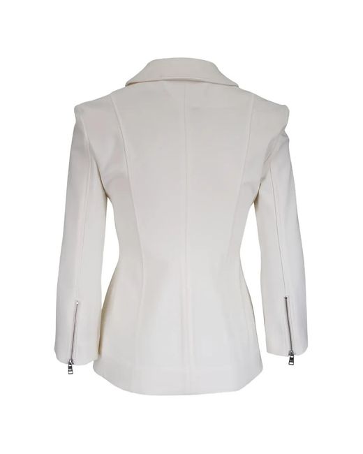 Veronica Beard Gray Willis Zip Fitted Jacket