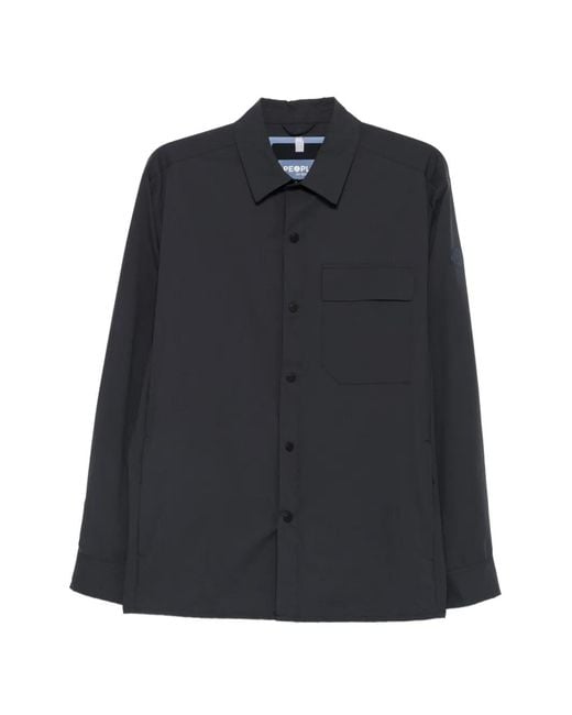 People Of Shibuya Blue Flap-Pocket Jacket for men