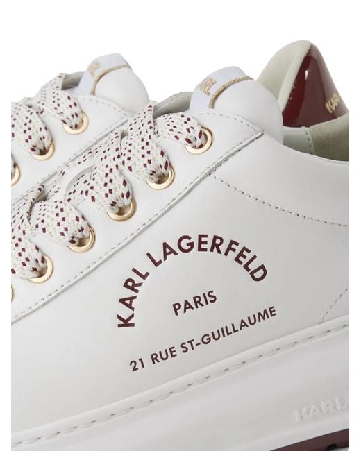 Karl Lagerfeld White Kapri Sneakers for men