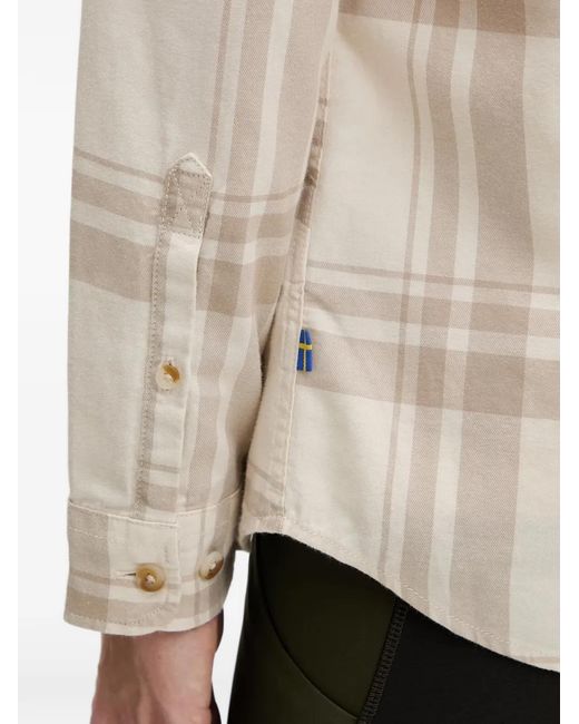 Fjallraven Natural Övik Lite Check-Pattern Shirt