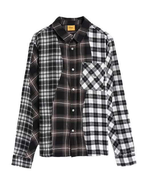 Dime Black Triple Plaid Shirt