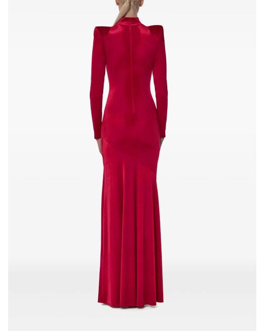 V:PM ATELIER Red Iris Maxi Dress