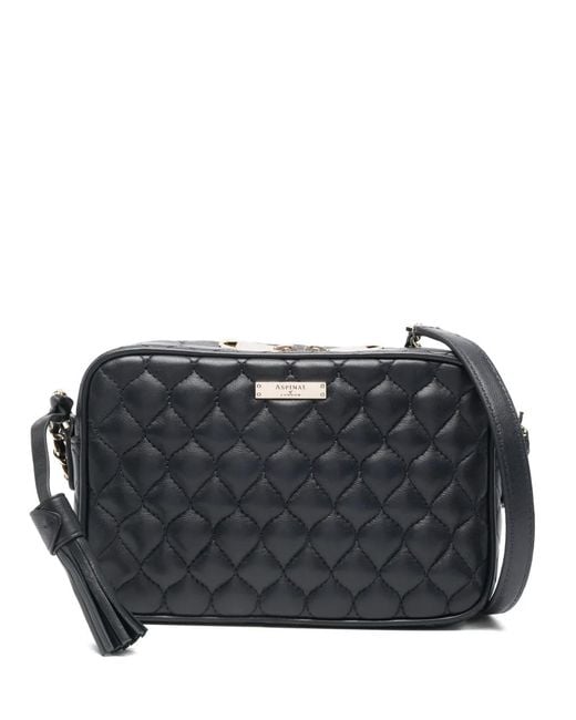 Aspinal Black Gesteppte Alice Tasche