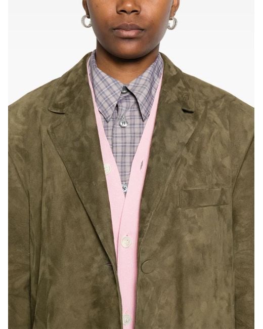 Marni Blazer Met Enkele Rij Knopen in het Green