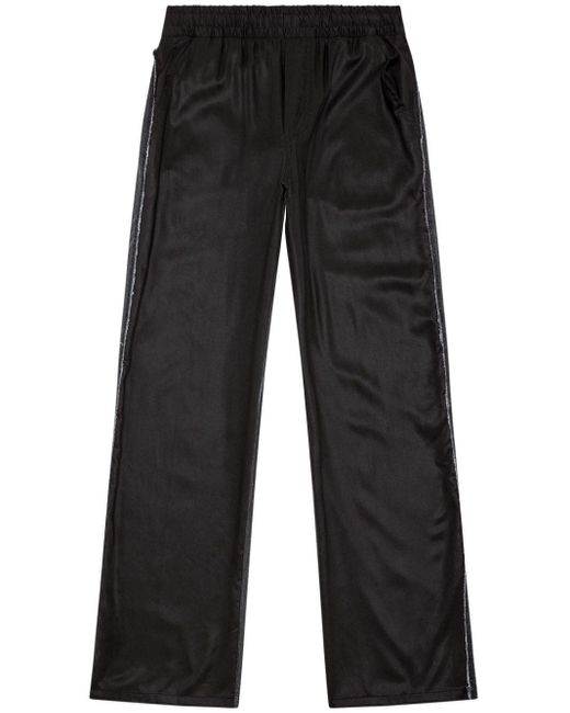 DIESEL Black P-fern-dnm Panelled Trousers