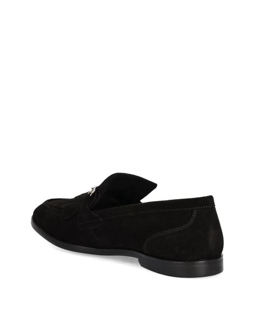 Gant Black Fringe-Detail Loafers