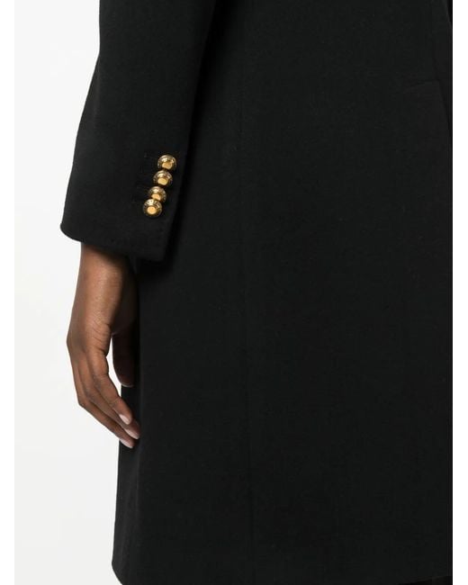 Tagliatore Black Parigi Double-Breasted Wool Coat