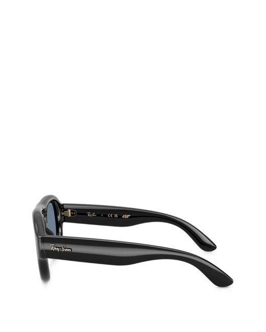 Ray-Ban Black Aviator Puffer Pilot-Frame Sunglasses