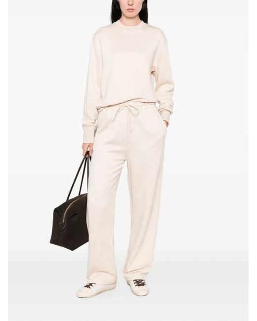 Woc White Drawstring Track Pants
