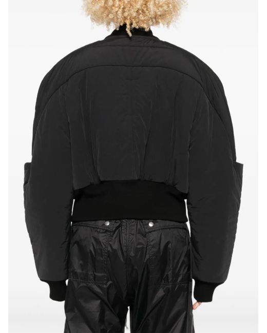 Rick Owens クロップド ボンバージャケット Black