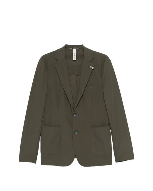 DISTRETTO 12 Green Active Flap Pocket Jacket for men