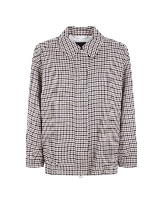 Seventy Gray Houndstooth Jacket