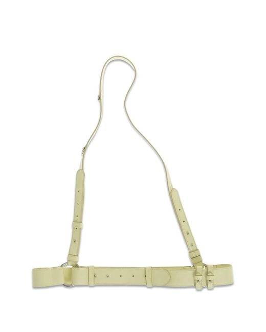 Stella McCartney Natural Alter Mat Faux-Leather Harness Belt