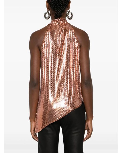 Rabanne Brown Asymmetrisches Oberteil