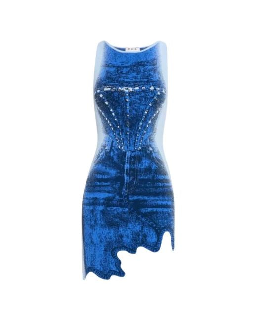 Ph5 Blue Sleeveless Mini Dress