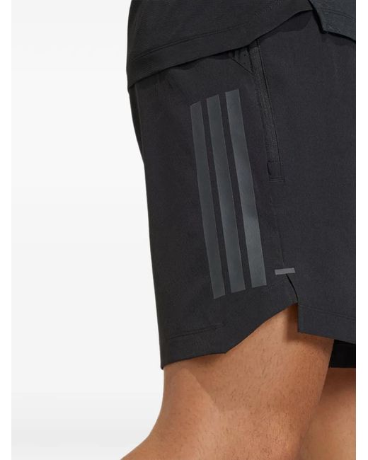 Adidas Black D4T Power 3 Logo Shorts for men