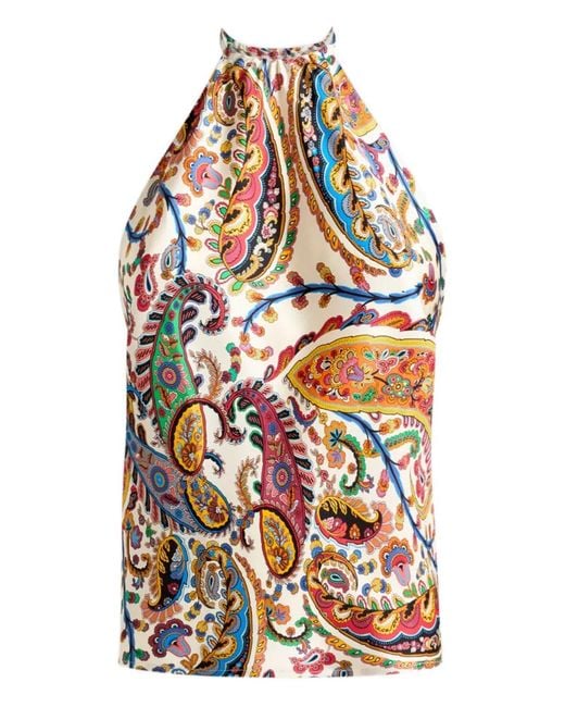 Etro White Printed Top