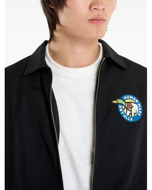 Human Made Black Drizzler Zip Jacket for men