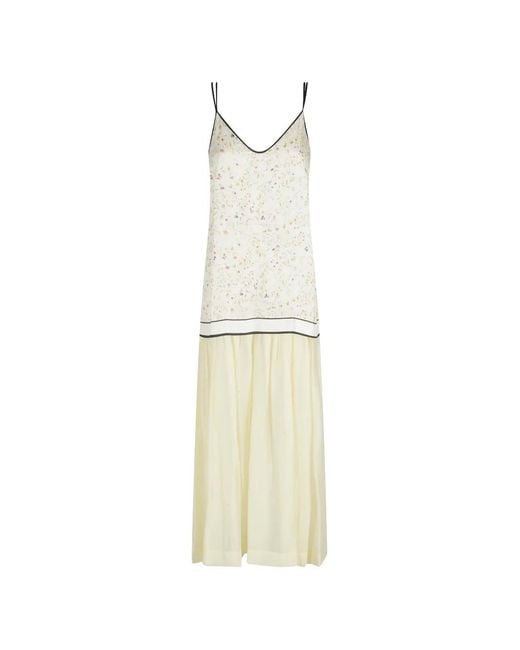 Tela White Floral-Print Maxi Dress