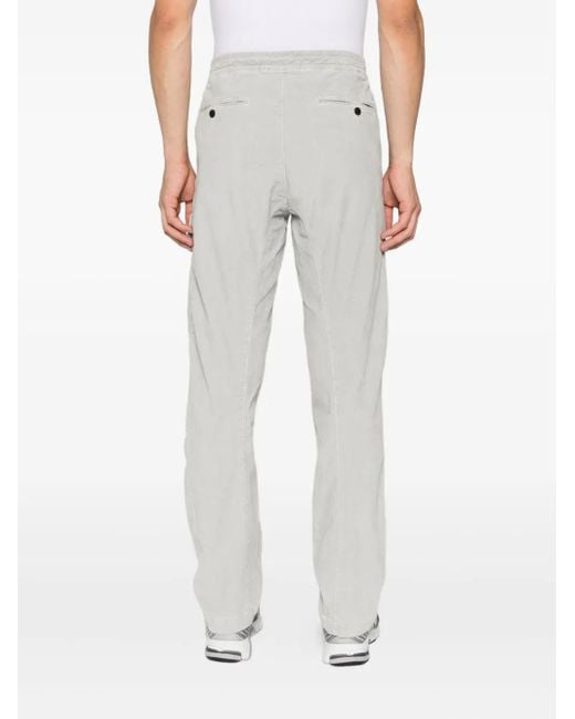 C P Company White Lens-Detail Trousers for men