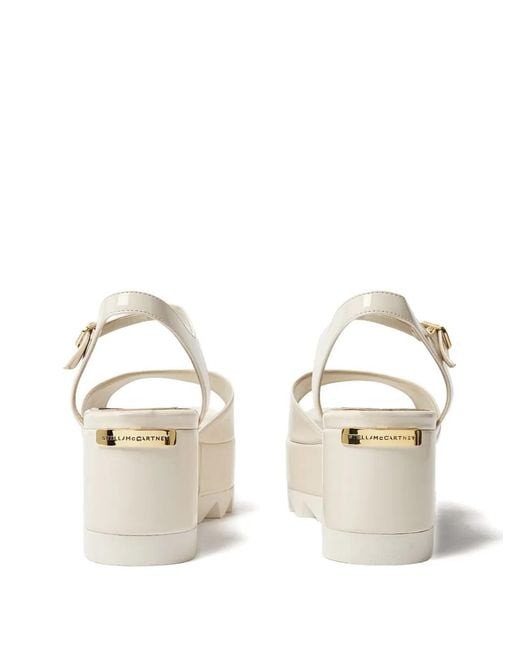 Stella McCartney Natural Elyse Platform Sandals