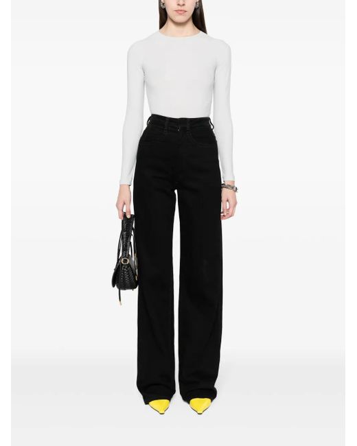 MM6 by Maison Margiela White Numbers-Printed Bodysuit