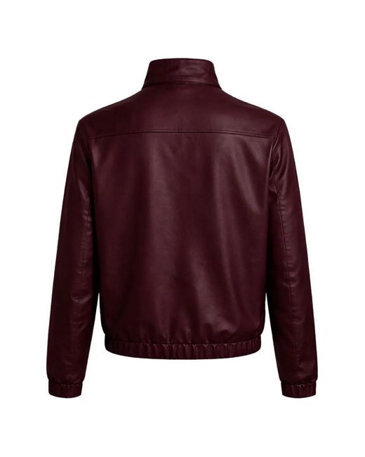 Franzese Collection Red Reversible Leather Jacket for men