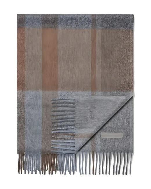 Zegna Gray Cashmere Scarf for men