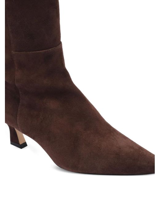 Stuart Weitzman Brown Stiefel aus Wildleder