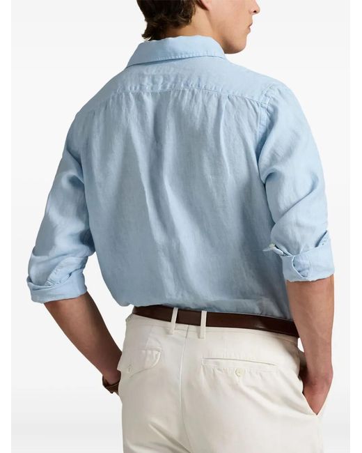 Polo Ralph Lauren Blue X Wimbeldon Button-Up Shirt for men