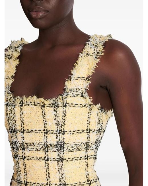 Balmain Metallic Minikleid aus Tweed