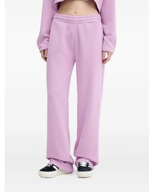HUGO Pink Elastic-Waistband Trousers