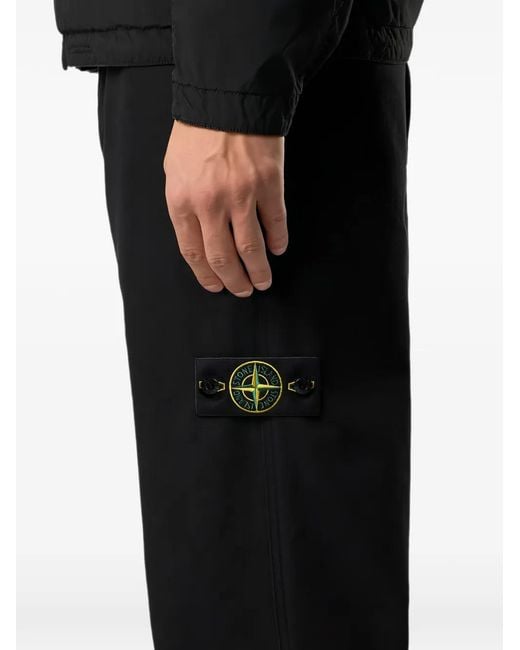 Stone Island Black Pantalone Regular for men