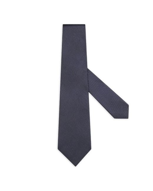 Zegna Blue Polka-Dot Silk Tie for men