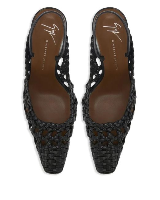 Giuseppe Zanotti Black 90Mm Brendha Cage Pumps