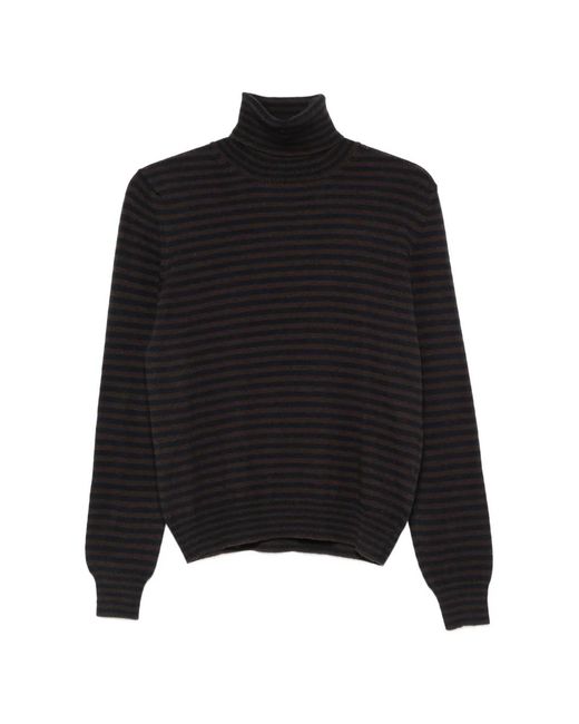 Manzoni 24 Black Striped Sweater