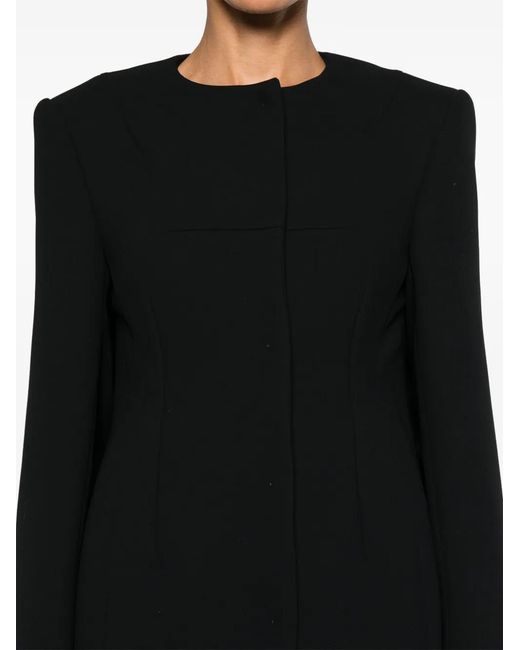 Sportmax Black Tailored Collarless Jacket