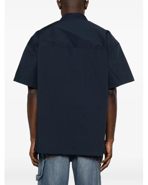 DARKPARK Blue Chest-Pocket Shirt for men