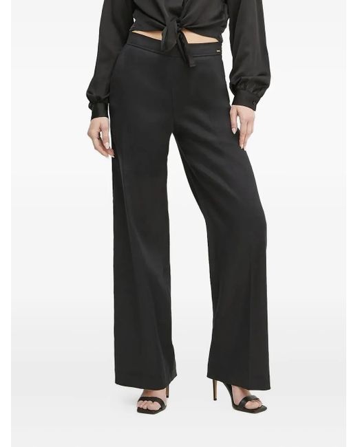 Pantaloni A Gamba Ampia di Guess in Black
