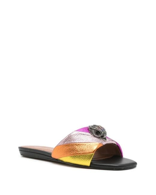 Kurt Geiger Pink Kensington Slides