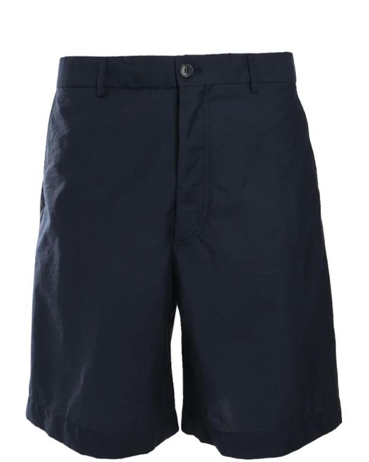 Slowear Blue Straight Shorts for men