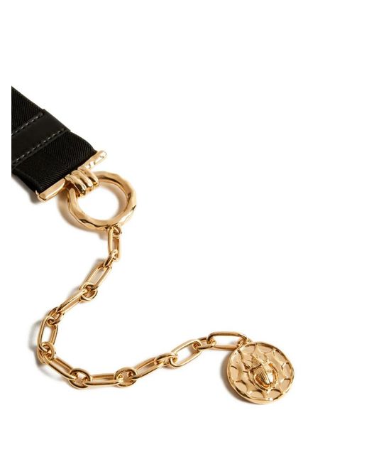 LaDoubleJ Black Logo-Plaque Belt