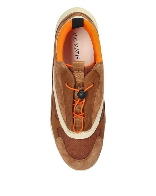 Vic Matié Brown Leather Sneakers