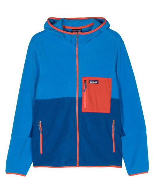 メンズ Patagonia Microdini フリースパーカー Blue