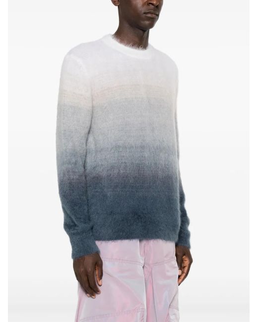 Off-White c/o Virgil Abloh Gray Off- Sweater With Crew Neck for men